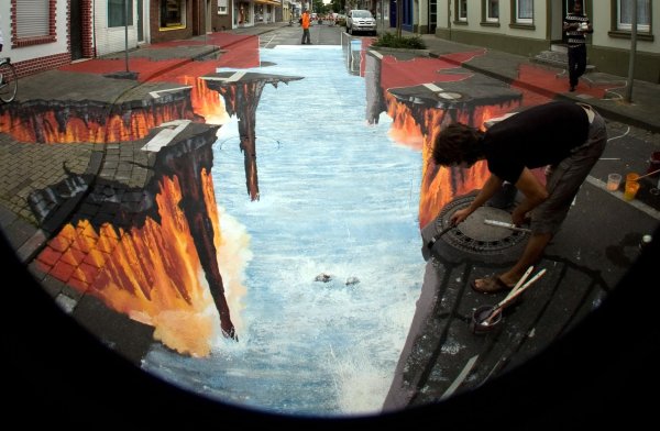 Анаморфоз Леонардо да Винчи