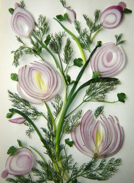 Цветы для украшения блюд