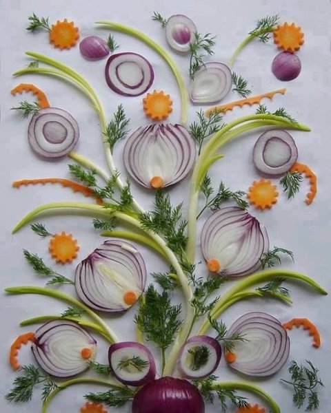Украшения из овощей для детей