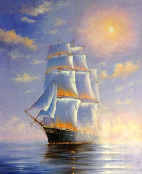 Художник Минаев Сергей картины парусники