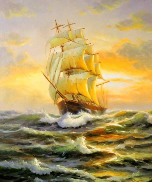 Сергей Минаев художник парусники