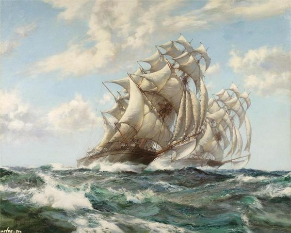 Художник-маринист Montague Dawson
