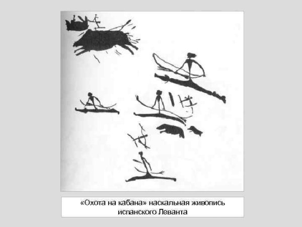 Сцены охоты Наскальная живопись