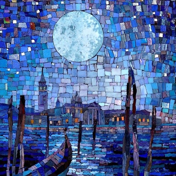 Художественная мозаика смальта пейзаж