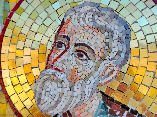 Фреска смальта мозайка в Византии