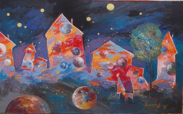Космос картины художников