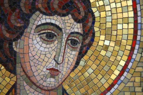 Фреска смальта мозайка в Византии