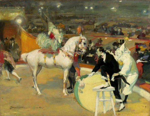 Цирковые лошади в живописи