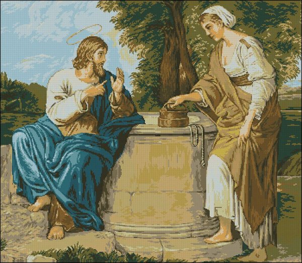 Иисус Христос и самарянка у колодца