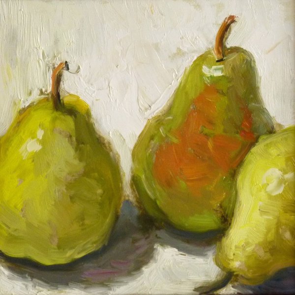 Груши живопись масло