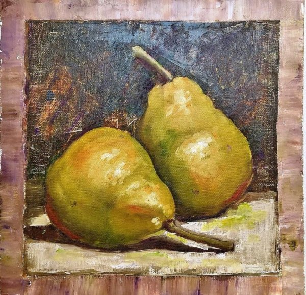 Салахов художник натюрморт с грушами