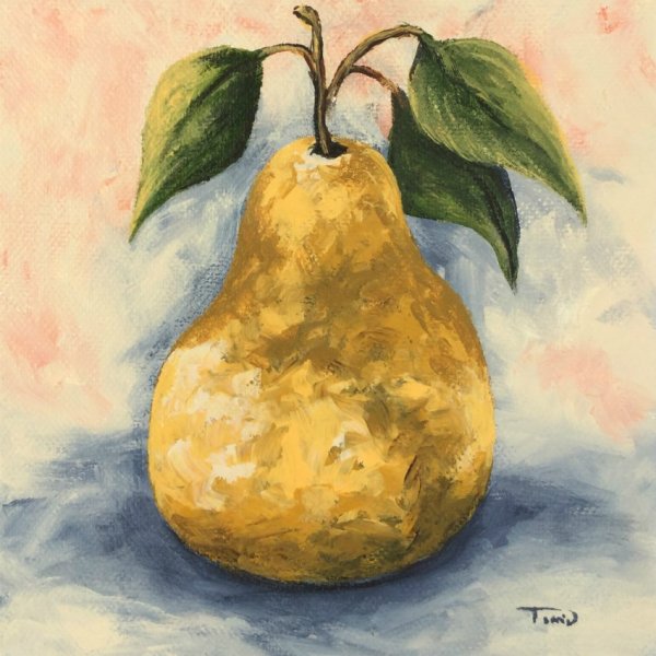 Жёлтые груши живопись