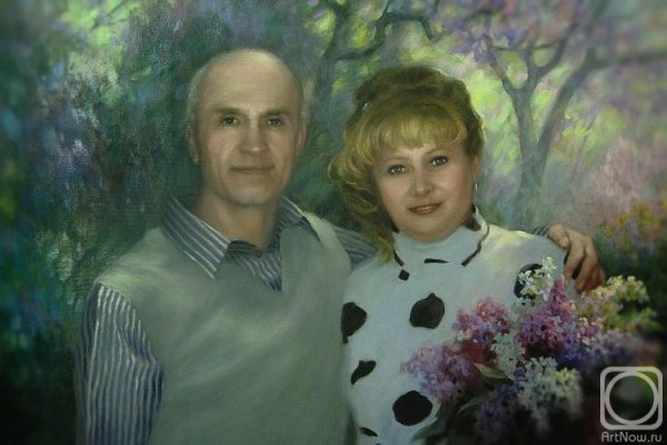 Портрет на холсте пожилые люди