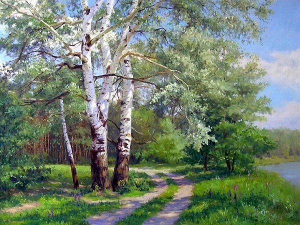 Художник Кириченко Геннадий березы