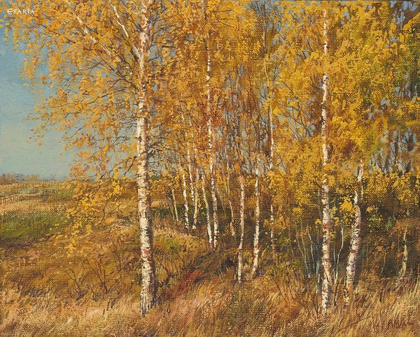 Исаак Левитан осенние березы