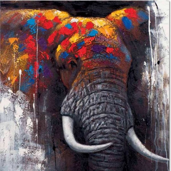 Слоны на холсте