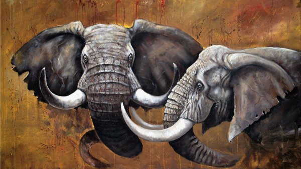 Слоны для декупажа