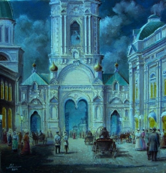 Старая Астрахань картины Юрий Анискин