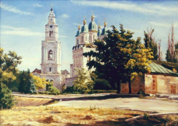 Картина "Астраханский Кремль"-художник Иноземцев к.к.