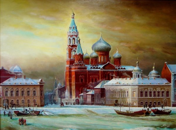 Старая Астрахань картины Юрий Анискин