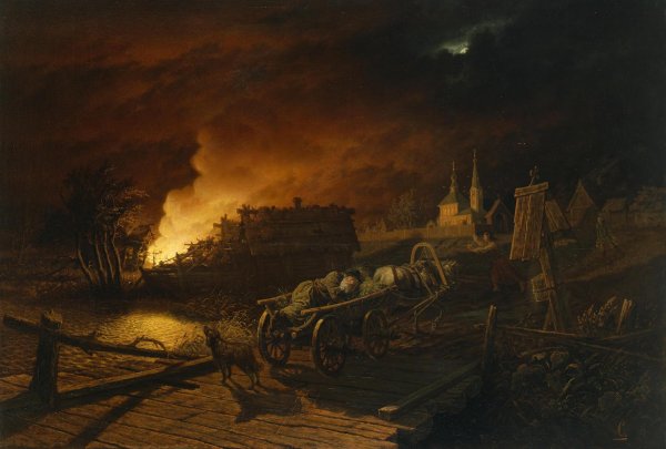 Пожар в живописи