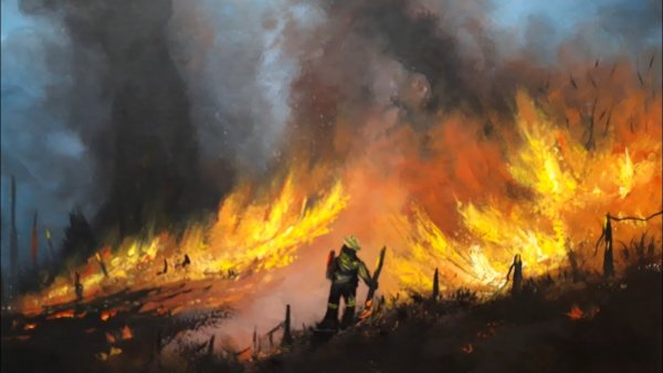 Сгоревшая картина