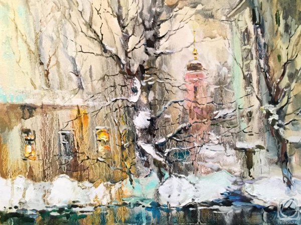 Весенняя Москва живопись Анна Чарина