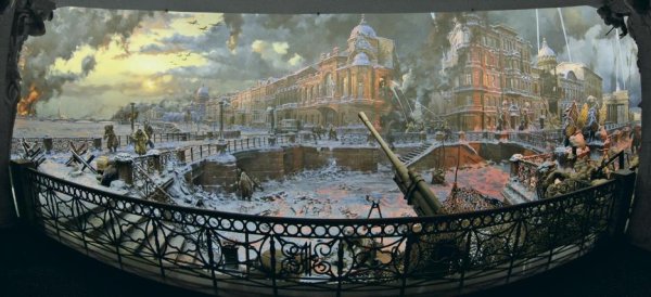 Диорама блокада Ленинграда музей Победы