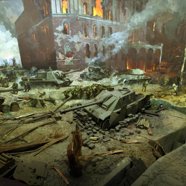 Штурм Берлина диорама музея Победы