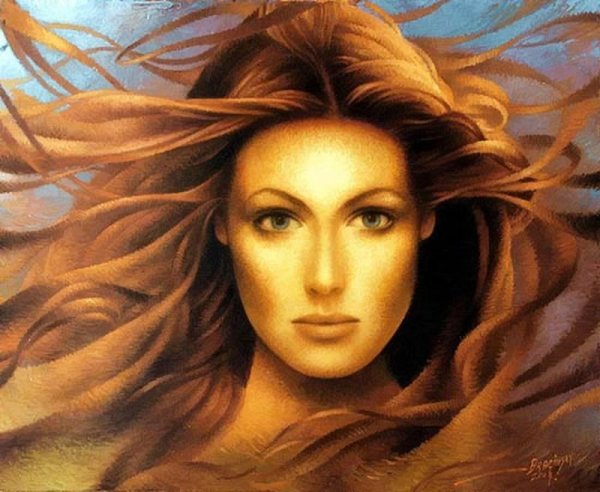 Художник Артур Брагинский женский портрет