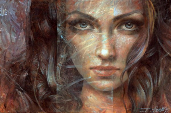 Художник Артур Брагинский женский портрет