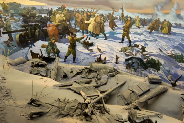 Диорама битва под Москвой деревня Крюково