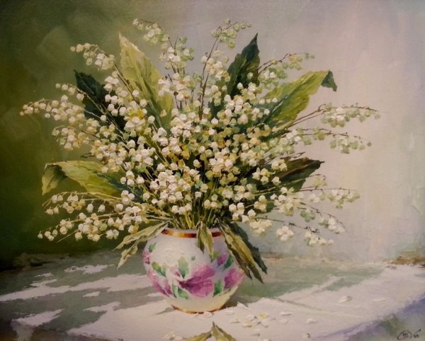 Художник Брусилов.Ландыши