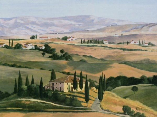 Тосканский пейзаж Леонардо да