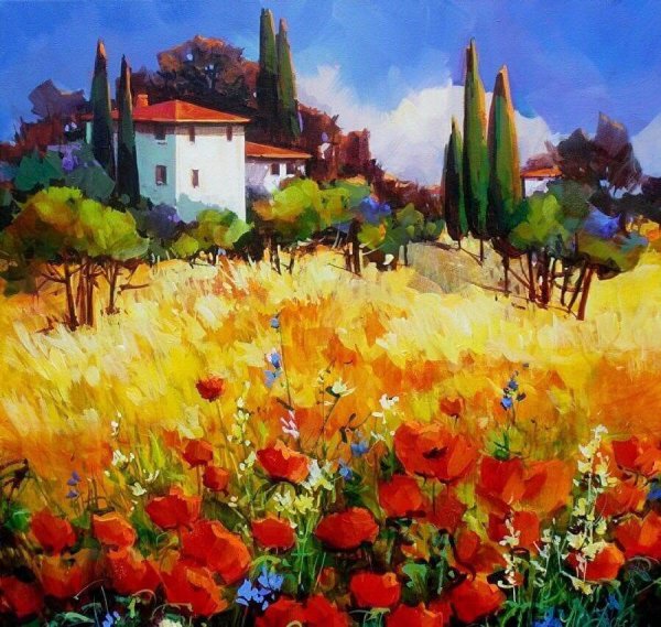 Тоскана живопись маслом