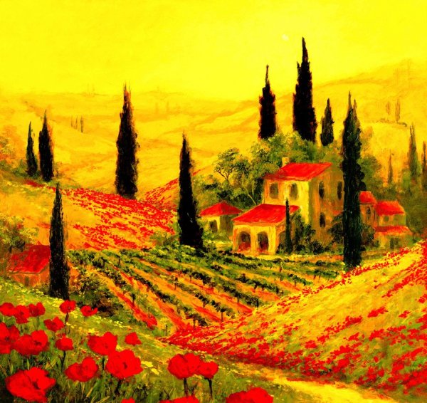 Художник Италия Тоскана
