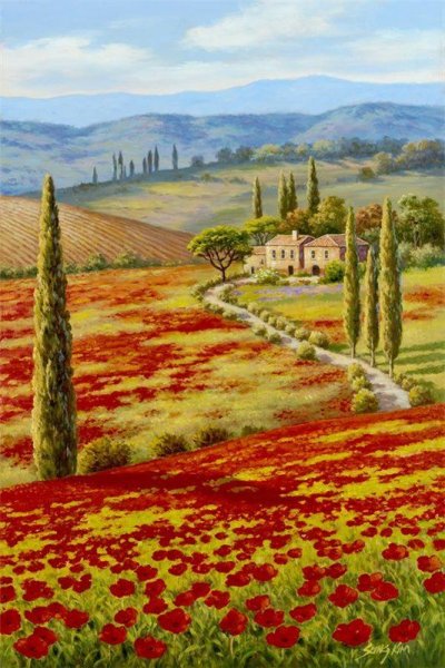 Тоскана прованский пейзаж