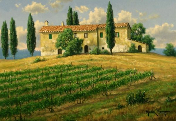 Mark Pettit пейзажи Тоскана Прованс