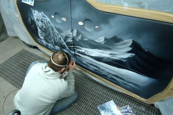 Рисование аэрографом