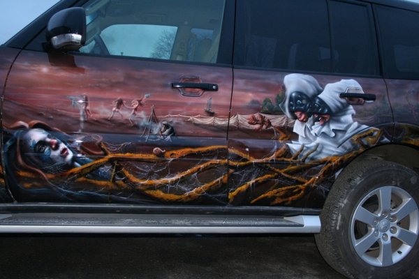 Аэрография на авто Военная тематика