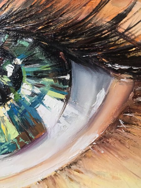 Глаза маслом живопись