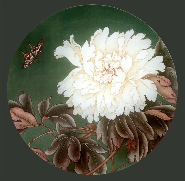 Китайская живопись гунби птицы