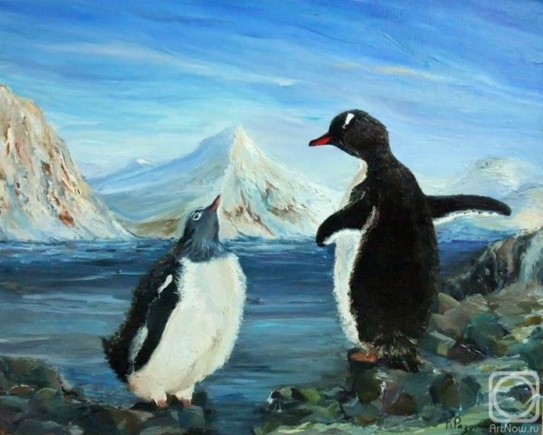 Пейзаж с пингвинами