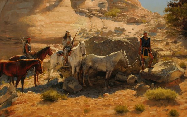 Энди Томас живопись дикого Запада