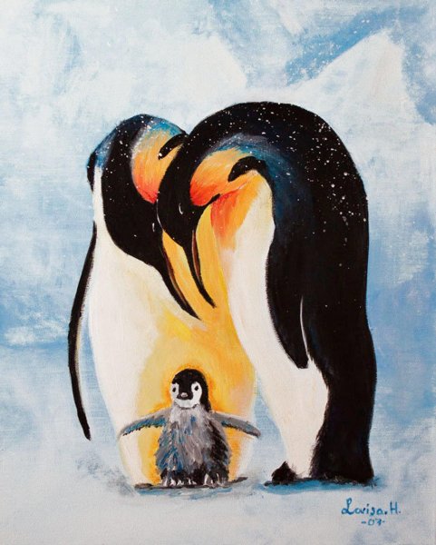 Рисование пингвина