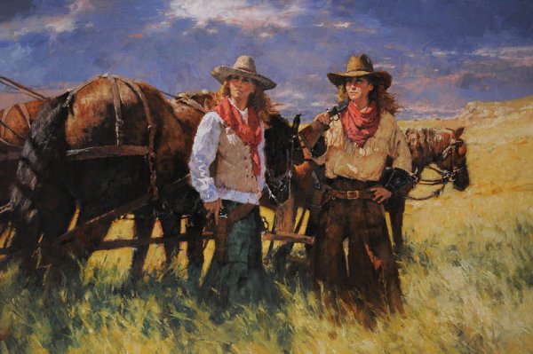 С. Майкл Дудаш дикий Запад - художник