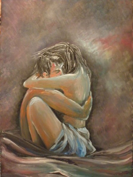 Расставание акварель