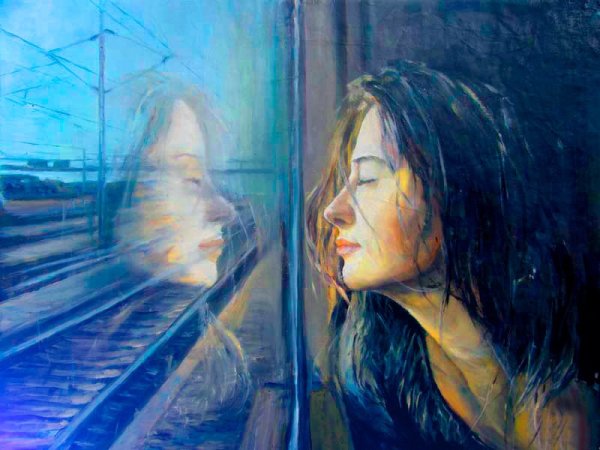 Мужчина и женщина акварель