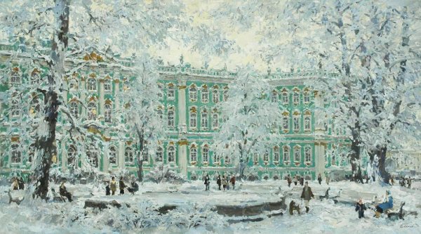 Художник Павел Еськов зима