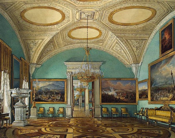 Эдуард Петрович ГАУ (1807-1887) - интерьеры дворца.